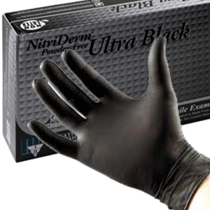 Nitrile Black Gloves
