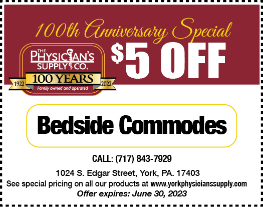 $5 off bedside commodes