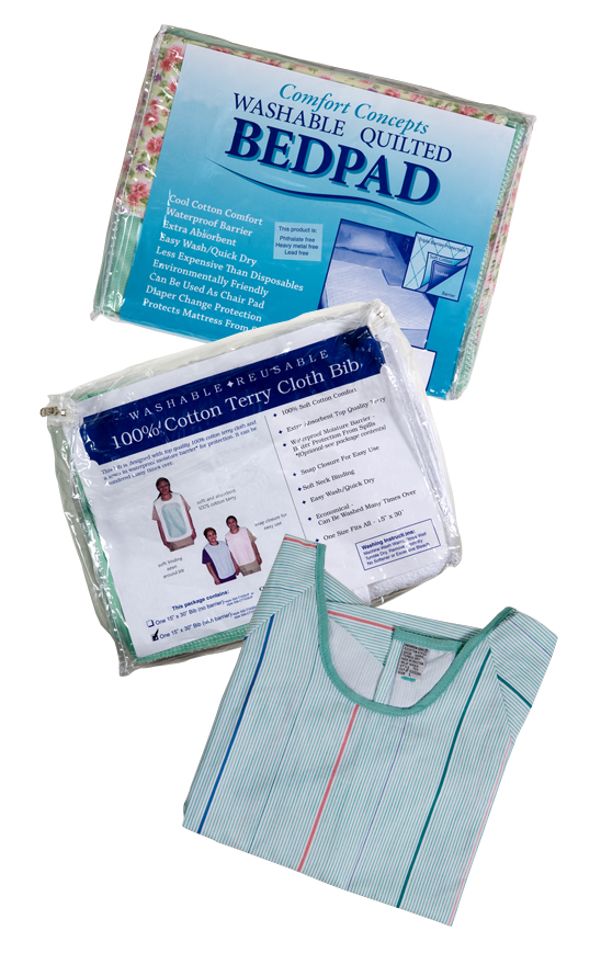 Reusable Bed Pads, Bibs, and Patient Gowns
