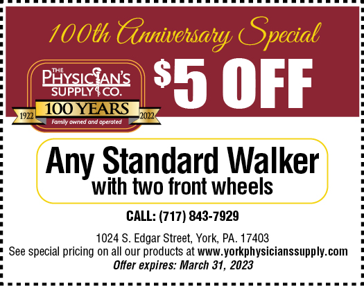 $5 any standard walker